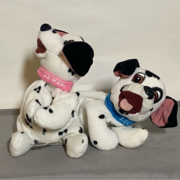 Disney 101 Dalmatians Plushies Jewell and Lucky - Picture 2 of 3